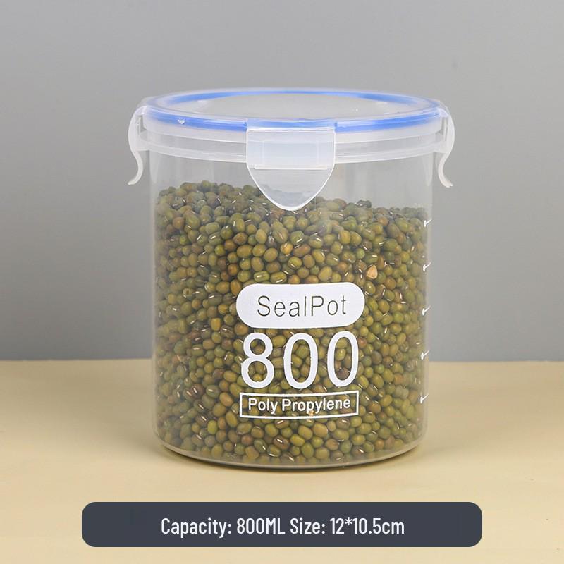 Airtight Food-Grade Plastic Storage Jar for Grains, Snacks, and Milk Powder