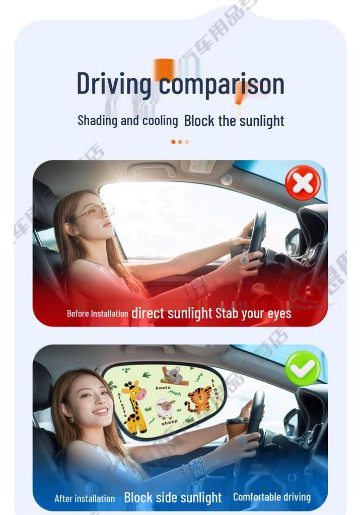 Magnetic Car Window Sunshade: UV Protection & Heat Insulation Curtains
