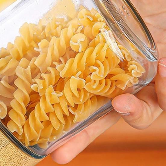 Yousheng 4Pcs/Set Overnight Oats Jars Glass Airtight Jars with Lids Leakproof Meal Prep Containers Reusable Sealed Food Storage Jars for Breakfast