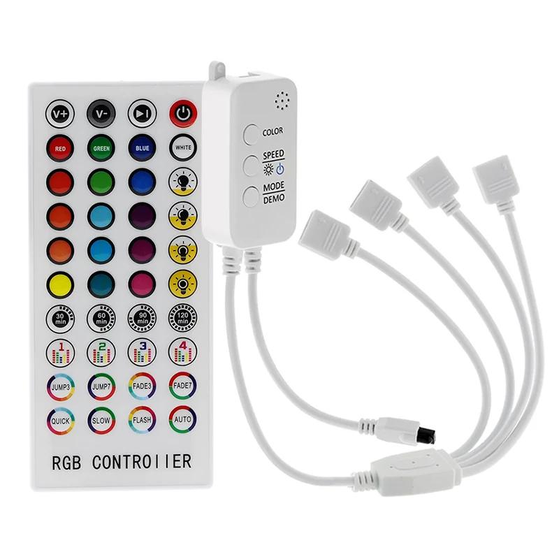 Music  RGB Led Controller DC5-24V Bluetooth Control 40 Keys 16 Million Colors with Timer Mode for 5050 2835 Strip