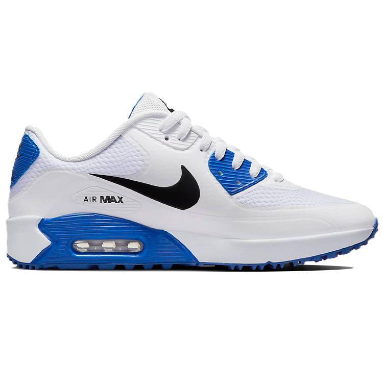 Nike Air Max 90 Golf Weiß Racer Blau Unisex Sneaker Pure-Platin Schwarz CU9978-106