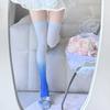 2025 Gradual Change Of Color Jk Knee Socks, Summer Thin Skin-Friendly Breathable Mid-Height Socks, Stockings
