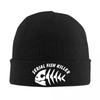 Amateur de pêche Tueur en série de poissons Bonnet Tricoté Bonnets d'hiver Chaud Hip Hop Casquette pour Hommes Femmes