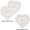 2pcs Silicone Wedding Chocolate Molds White Wedding Candy Molds Heart Fondant Molds  Cake Decorating