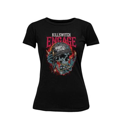 Killswitch Engage Rock Band 2000 Konzert Fan Damen Tailliertes Shirt Baumwolle