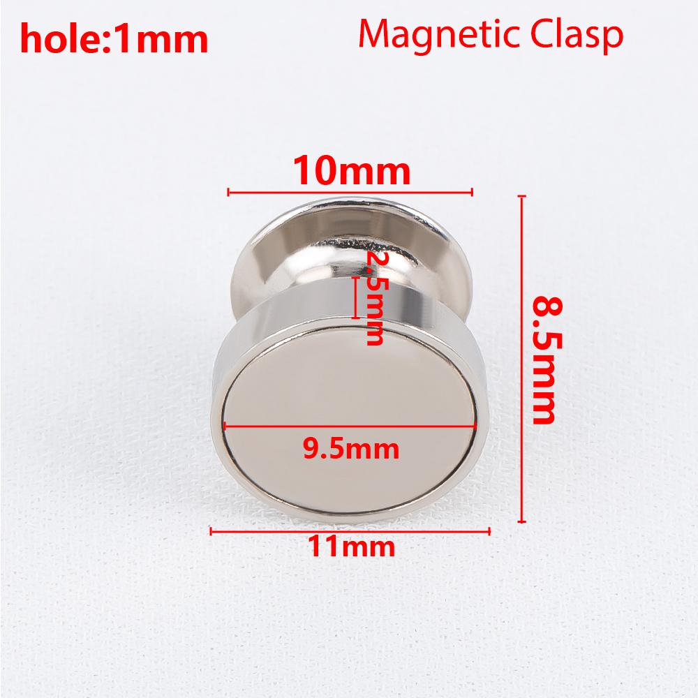 10Pcs Magnetic Clasp Brooch Locking Pin Backs Metal Pin Back Locking Pin Keepers Locking Clasp DIY Brooch Badge Jewelry Making