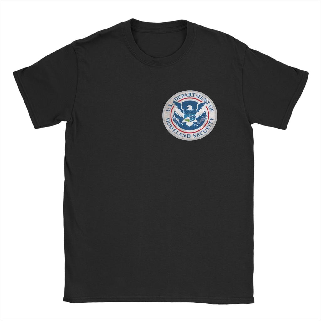 Harajuku TShirt Summer Ice Immigration Logo United States Immigration and Customs EnforceUnisext Hip Hop T Shirts Cotton Tee Shirt