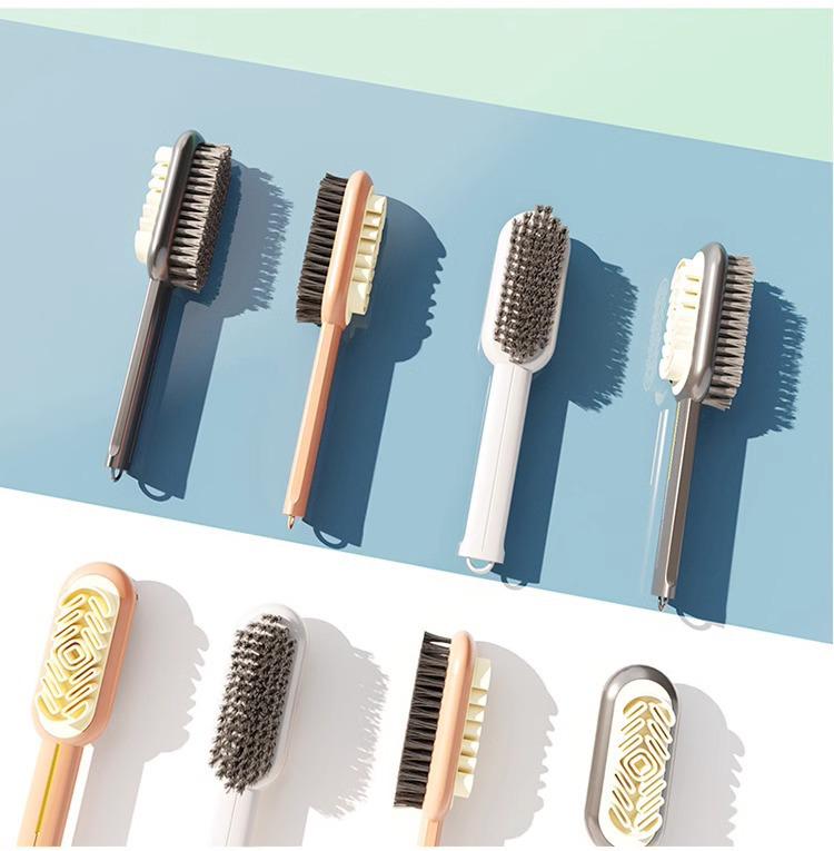 Double-Sided Suede Shoe Brush & Rubber Eraser - Quickly Removes Stains, Soft Bristles Protect Shoes.