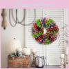 Gorgeous Decorative Flower Wreath With Lush Tiny Blooms Perfect For Festive Home Displays