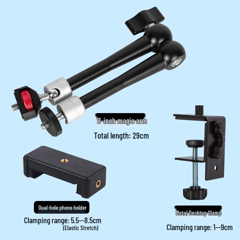 TEXIAN Portable Desktop Overhead Phone Recording Mount with Magic Arm