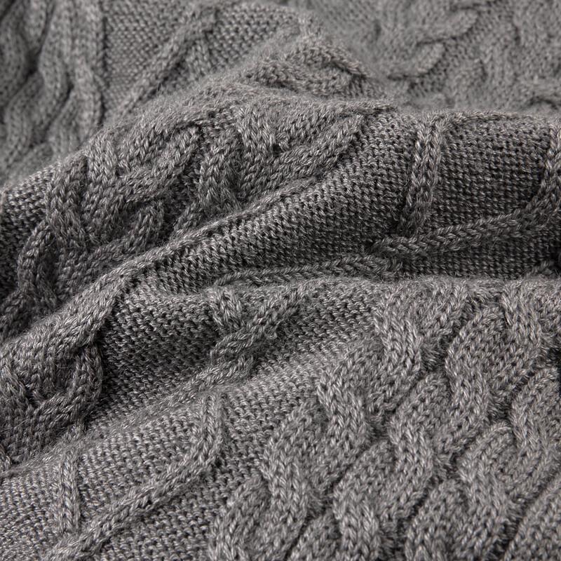 HAZZYS Boys' 2025 Autumn/Winter Wool Blend Cardigan Sweater