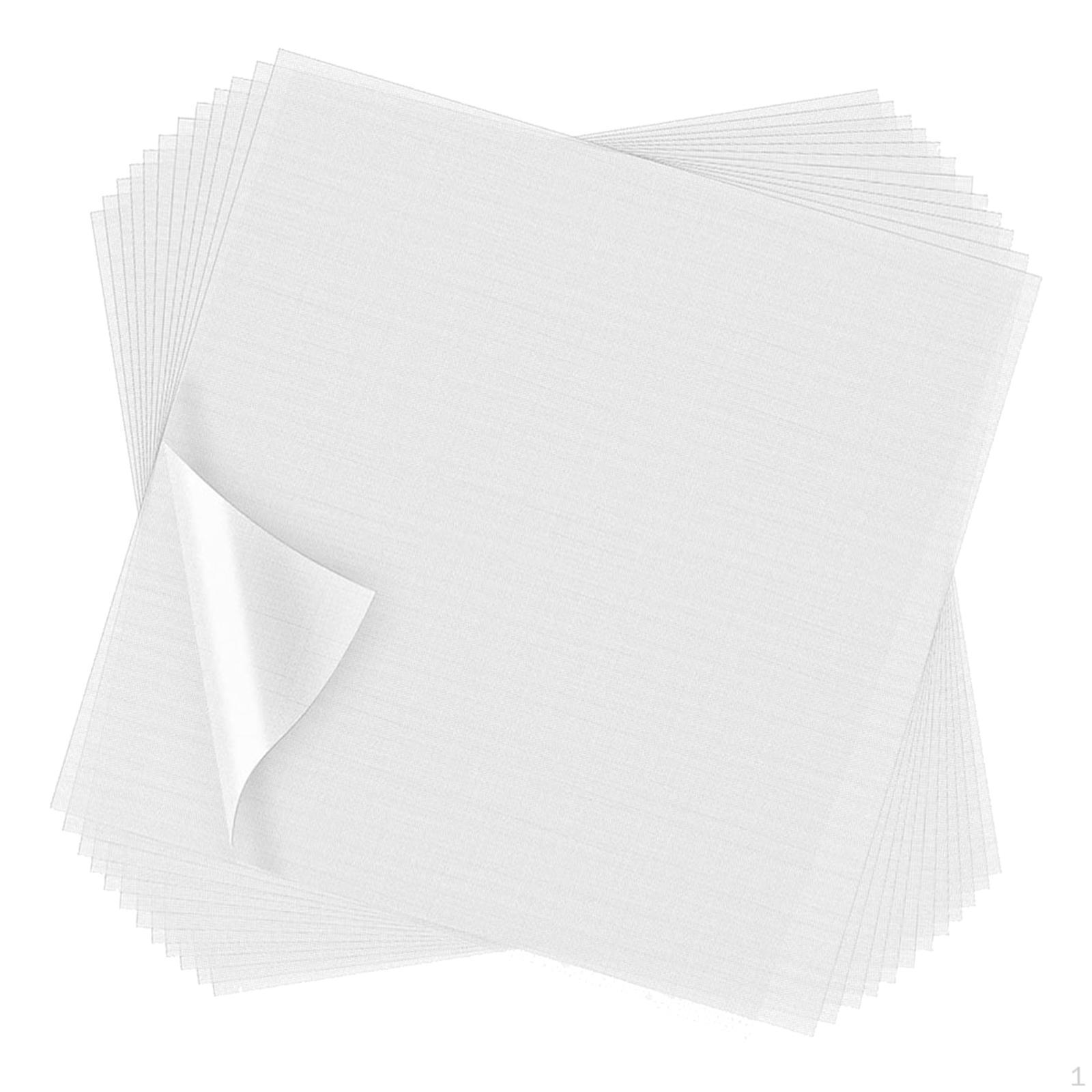 100 шт. Стабилизатор для вышивки, предварительно нарезанный прозрачный водорастворимый стабилизатор для ручной 8 x 8 Inch