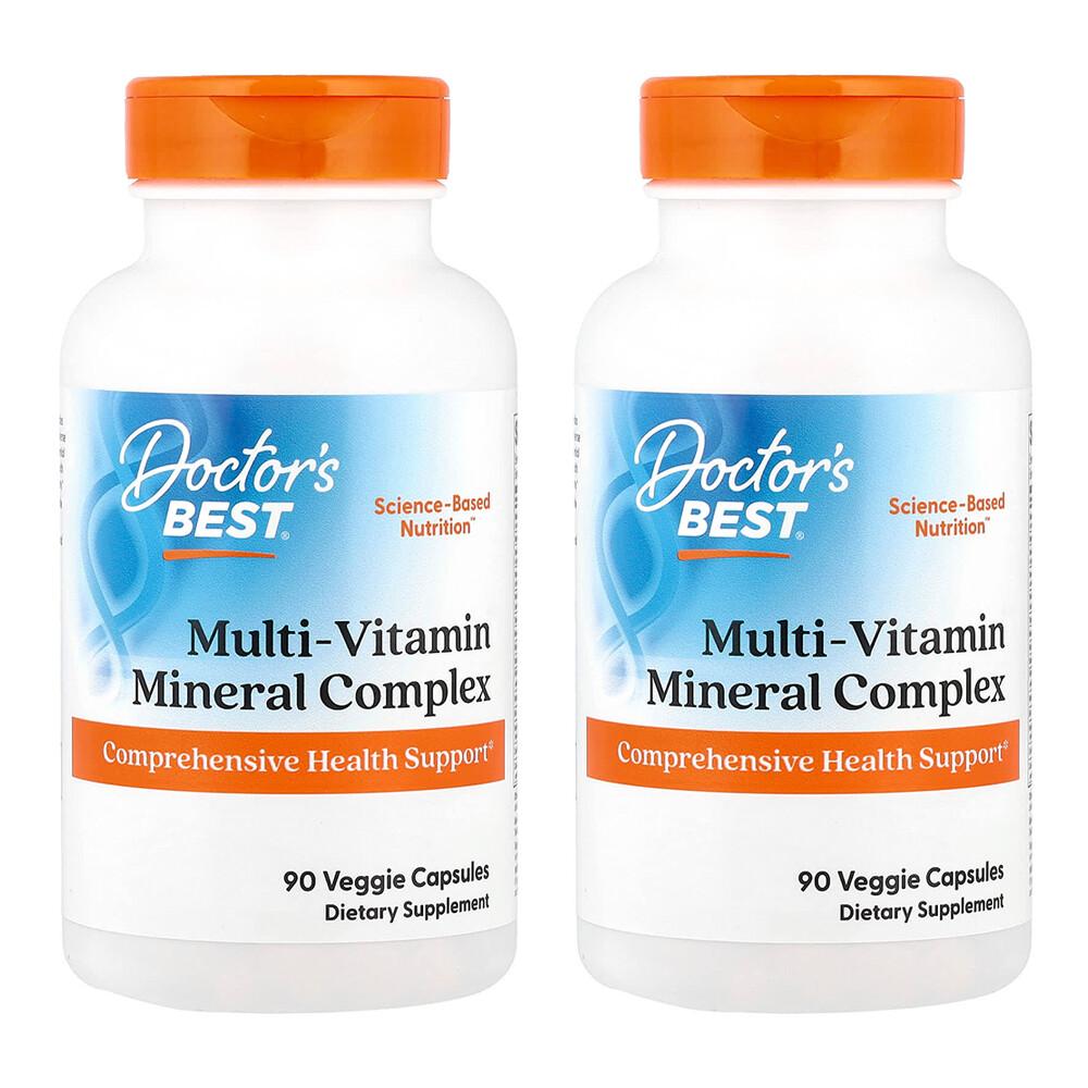 Doctor's Best Multivitamin with Vitashine D3 & Quatrefolic, 90 Veggie Capsules, 2-Pack