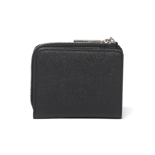 JILL STUART Women's Melty L-Shaped Zipper Wallet, Vivid Plate, Thin, Black, JSLW4BS2