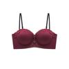 Spurloser Stahlbügel kleine Brüste Push-up Unterwäsche Damen verdickt Brüste große Taille flacher Brustkorb sexy Spitze Neujahrs-BH