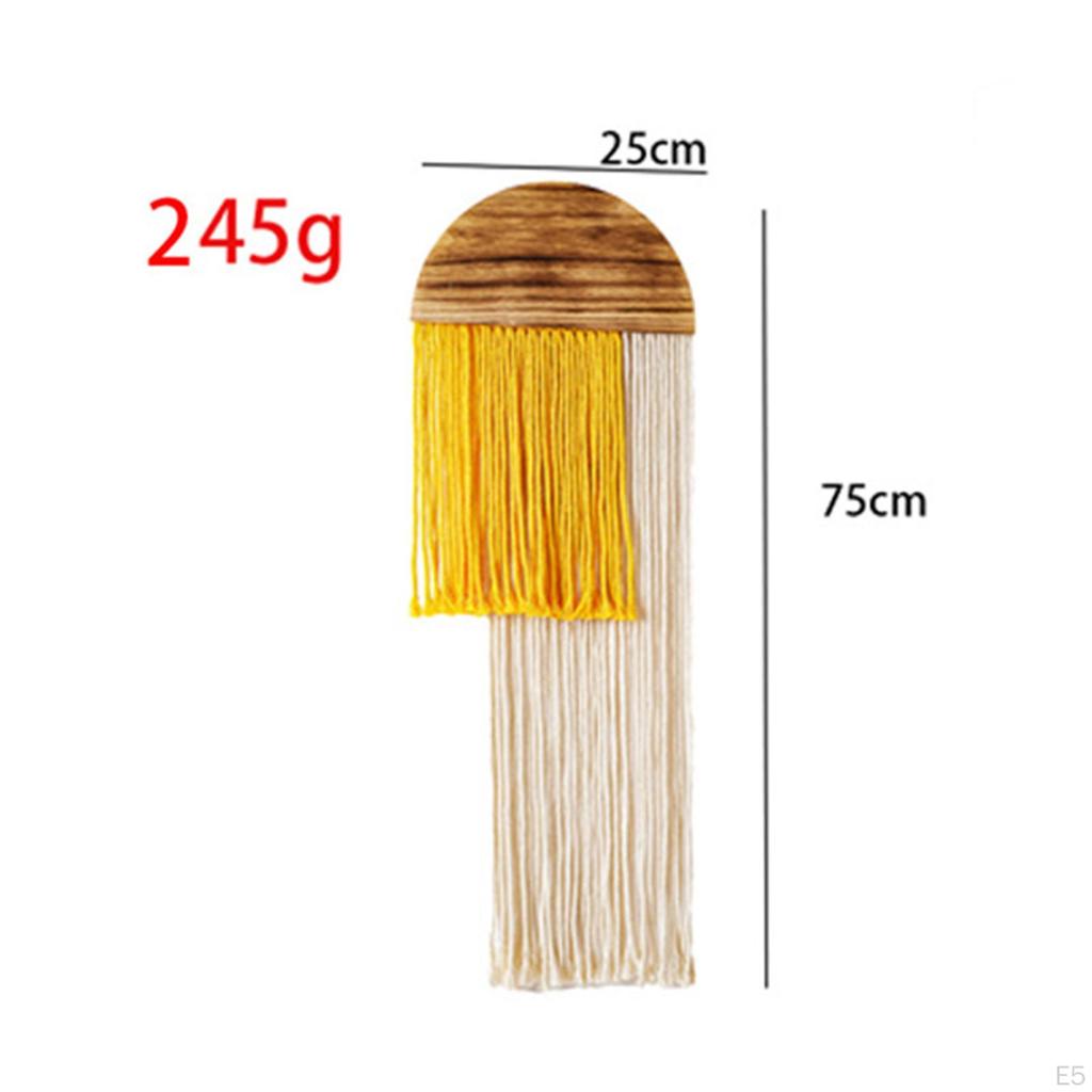 Wall Hanging Bohemian Ornament Macrame Tassel Tapestry for Background Nursery