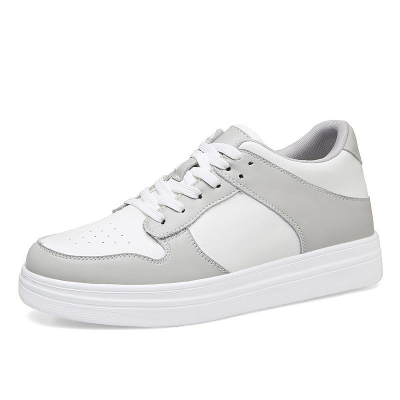 Invisible Inner Height Increase 8Cm Spring Men'S Shoes Breathable Shoes Men'S Versatile Platform White Shoes Casual Board