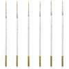 6 Pcs Fine Point Liner Cake Painting Brush Set Cake Brushes Fine Detail Paintbrushes for Cookie Decorating, Icing Pastry, Glitter, Watercolor,