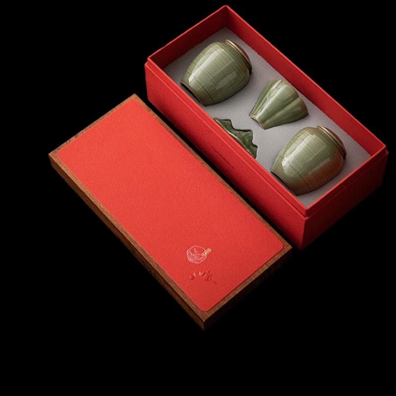 

Shangqi Retro Ceramic Tea Caddy Gift Set