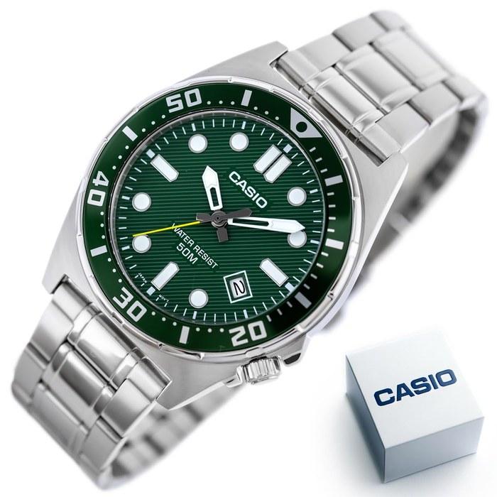 Casio Watch: Silver MTD-135D-3AVDF
