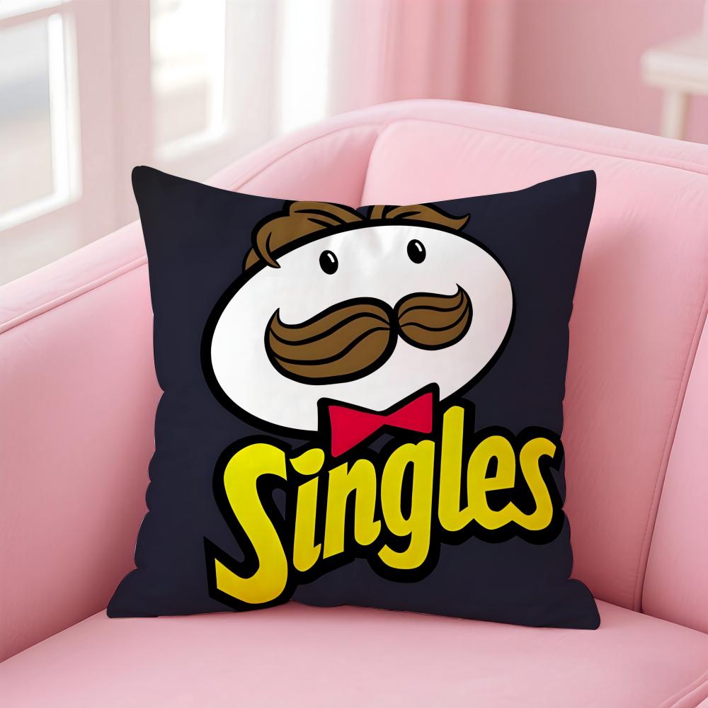 Brand P-PringlesS Cushion Cover Comfortable Reversible Pillow Cover Ideal for Car Sofa Bedroom & Beyond