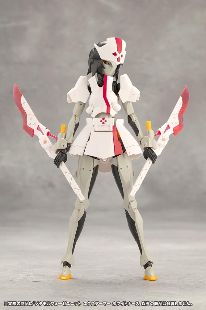 KOTOBUKIYA "Mugen Kaikou Megalomaria" Metamorphose Unit Ex-Armor White Nurse, approximately 208mm in length, non-scale plastic model