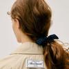 DEPOUND ribbon scrunchie - navy