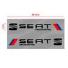 2Pcs Car Body Decoration Stickers Door Personalized Sporty Stickers for Seat Leon Alhambra FR Altea Ibiza Toledo Cordoba Arona 5 6 MII