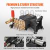 VEVOR Pressure Washer Pump, 25.4 Mm Shaft Horizontal Triplex Plunger, 4400 PSI, 4 GPM, Replacement Power Washer Pumps Kit, Parts Washer Pump