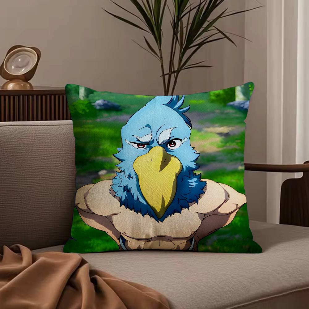 Anime S-Shangri-La Frontier Pillow Case Anti-dustmite Pillowcase Invisible zipper silky short plush Sofa cushion cover