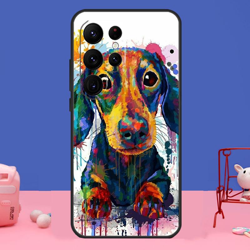 Dachshund Dog Case For Samsung Galaxy S24 Ultra S23 S22 S21 S20 FE Note 20 S8 S9 S10 Note 10 Plus Cover