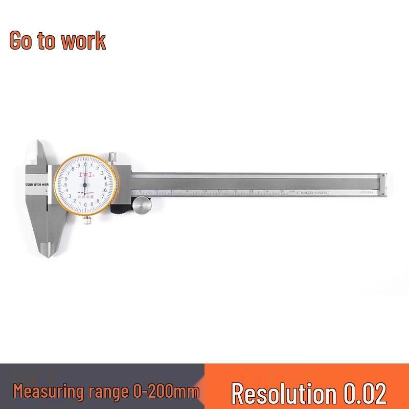 Dial Caliper 0-300mm: High Precision Oil-Marked Vernier Stainless Steel Caliper