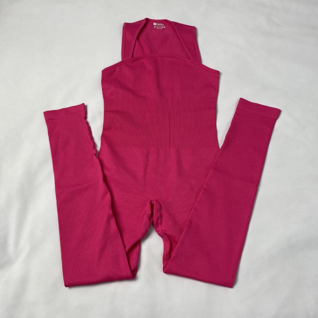 European & American Style Nylon Yoga Fitness Jumpsuit - Women's Sport Training Outfit