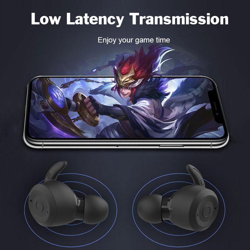 IPX6 Wasserdichte Sportliche Drahtlose Kopfhörer HiFi Subwoofer Stereo Mit HD Mikrofon Geringe Latenz Geräuschunterdrückung Headset