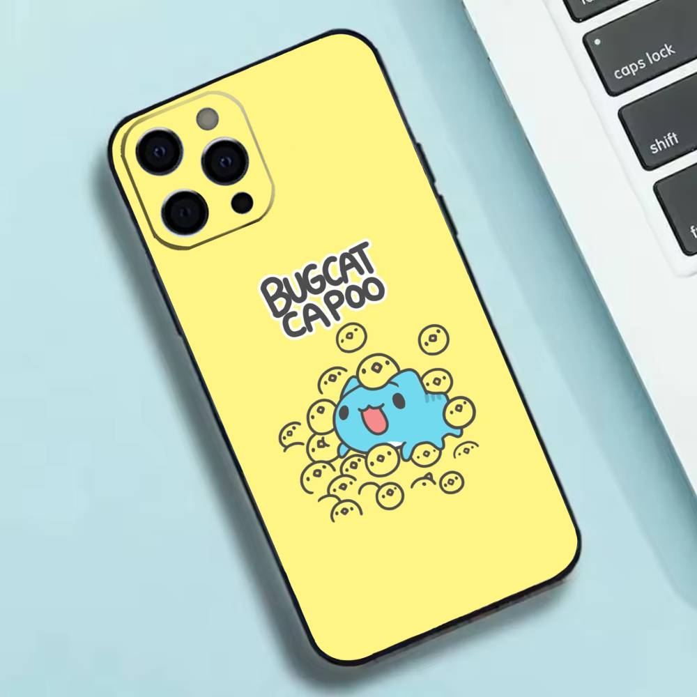 Cute B-Bugcat Capoo Phone Case Silicone Soft For IPhone 17 16 15 14 13 12 11 X XR Plus Pro Max Plus