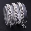 Men's Six-Sided Polished Cuban Titanium Steel Necklace