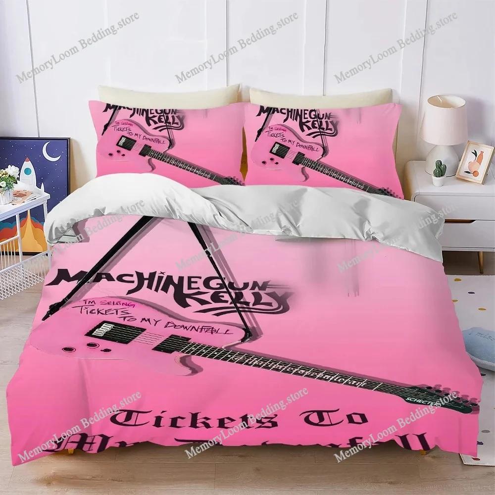 Singer M-Machine Gun K-Kelly Duvet Cover Set Home Style Bedding Soft Laundry Cotton Bed Student Dormitory Gift Home Textile963