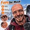 Funny 3D Face Balaclava Hat Full Face Covering Hood Balaclava Motorcycle Riding Skiing Face Mask Outdoor Warm Fleece Hat
