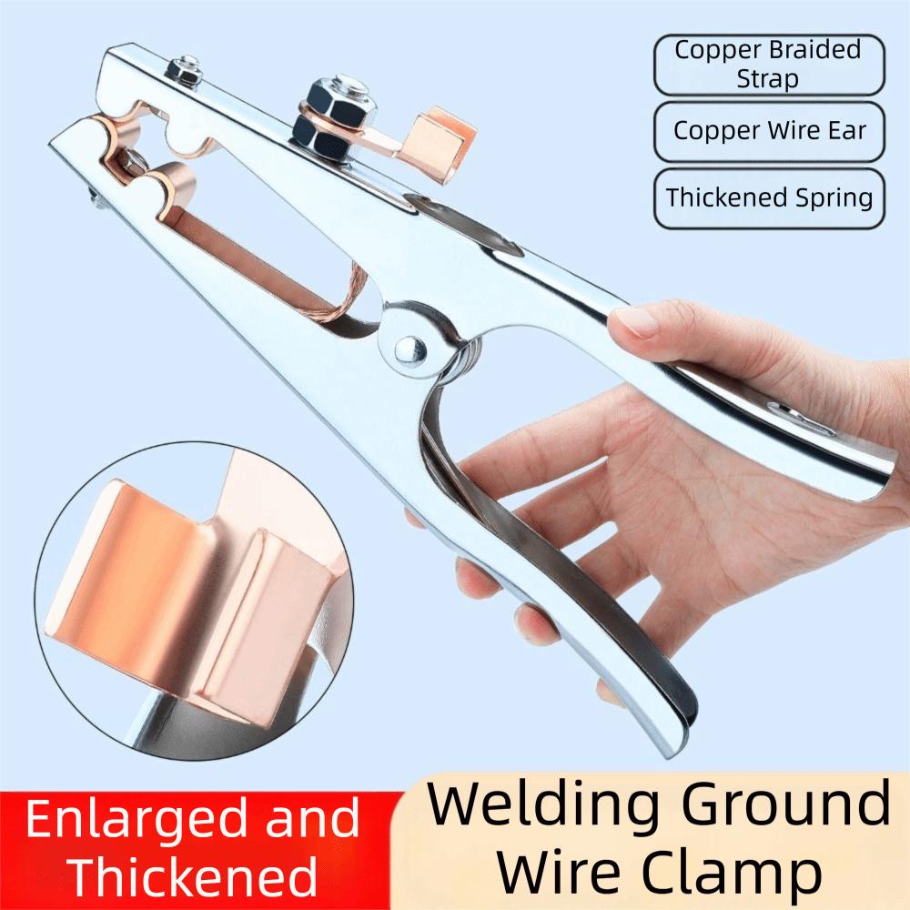 Heavy Duty Welding Grounding Clamp Manual Welder Grounding Connector Earth Ground Clip  TIG Welder