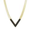 Trendy V-Shaped Necklace: Luxurious, Versatile Titanium Steel Snake Chain for Men & Women, Fade-Resistant, Minimalist Design