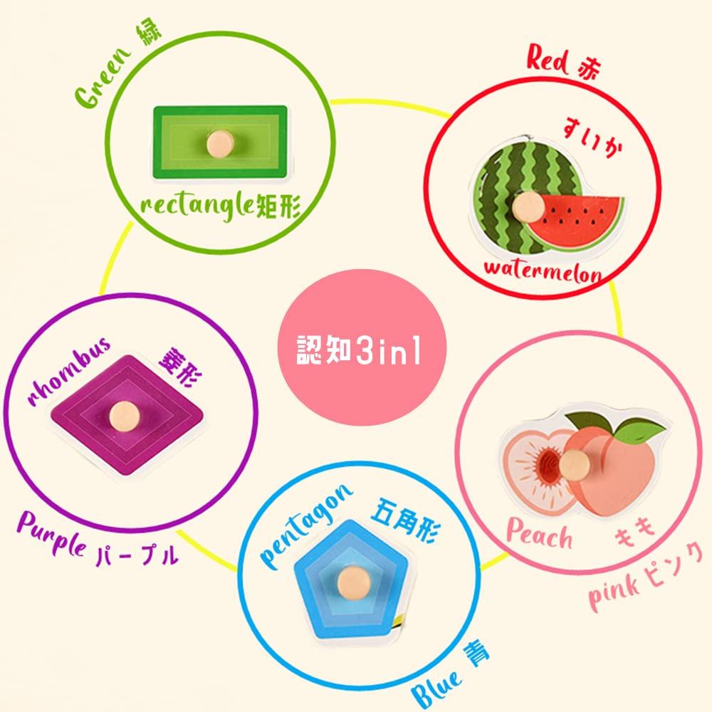 Wooden Puzzle 4 Types Series Mold Puzzle Montessori Puzzle Number Learning Shape Recognition English Alphabet Mold Matching Inset Magnetic Puzzle DIY