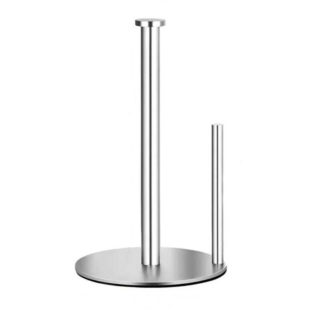 Stainless Steel Paper Towel Holder Non-slip Roll Organizer  Kitchen Countertop