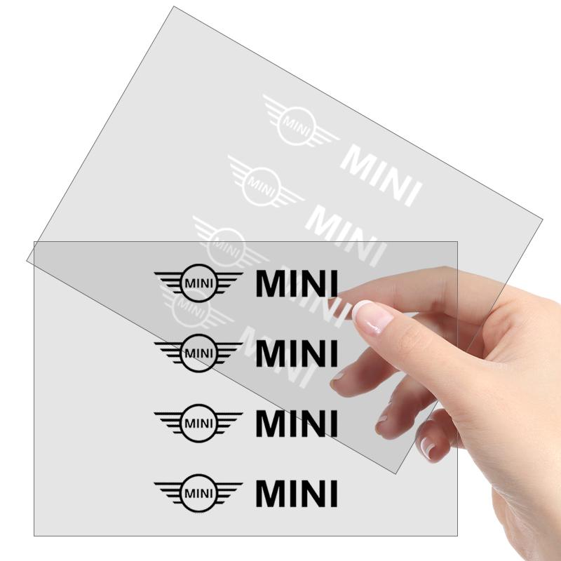 4 stk. Klistremerker for bildørhåndtak Dekaler for dekk og bakspeil For Mini Cooper One S Clubman R50 R53 R56 R60 F55 F56 R57 R58 R59