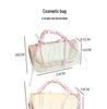 Large Capacity Cute Waterproof PU Zipper Toiletry Bag for Student Travel