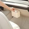 Auto-Mülleimer für Fahrzeuginnenraum Multifunktionale Organizer-Box für Beifahrersitz Aufbewahrungstasche für Auto-Taschentücher Müll