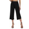 Women's High Waist Solid Color Casual Trousers Workout Pants 3/4 Pants