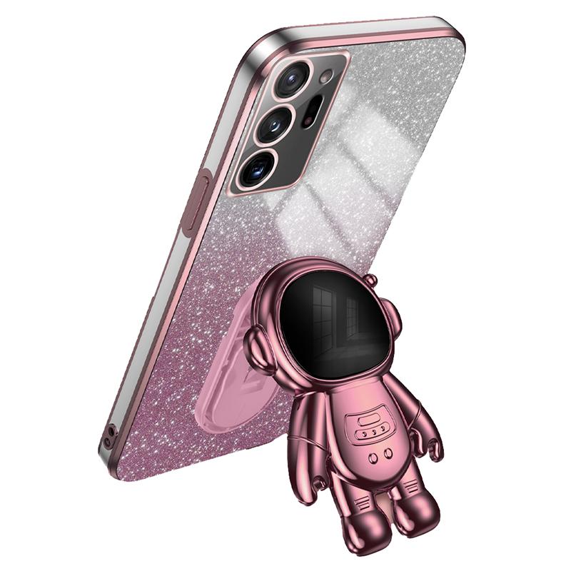 For Samsung Galaxy Note20 Ultra 5G/Note20 Ultra Astronaut Kickstand Phone Case PC+TPU Cell Phone Cover