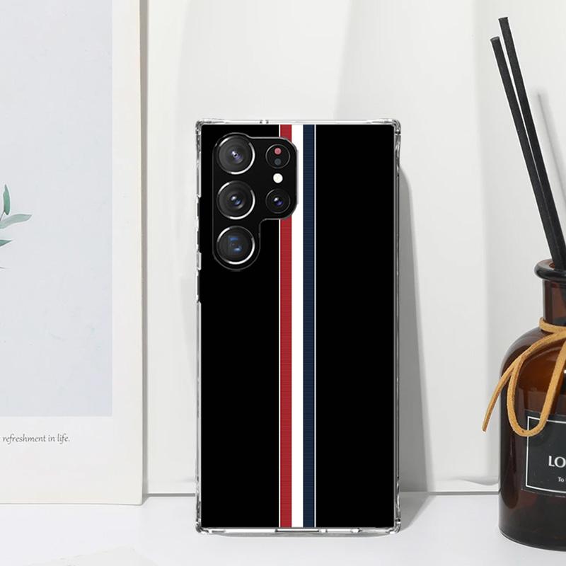 Luxury Sports Line Cool Stripes Phone Case For Samsung Galaxy S26 S25 Edge S24 FE S23 S22 Ultra S21 Plus S20 + Art Fundas Back C