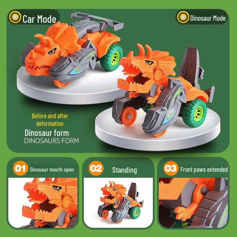 Children's Dinosaur Inertia Car with Claw Machine for Boys
