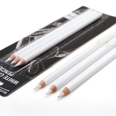 Professional 3Pcs White Sketch Charcoal Pencils Standard Pencil Drawing Pencils Set